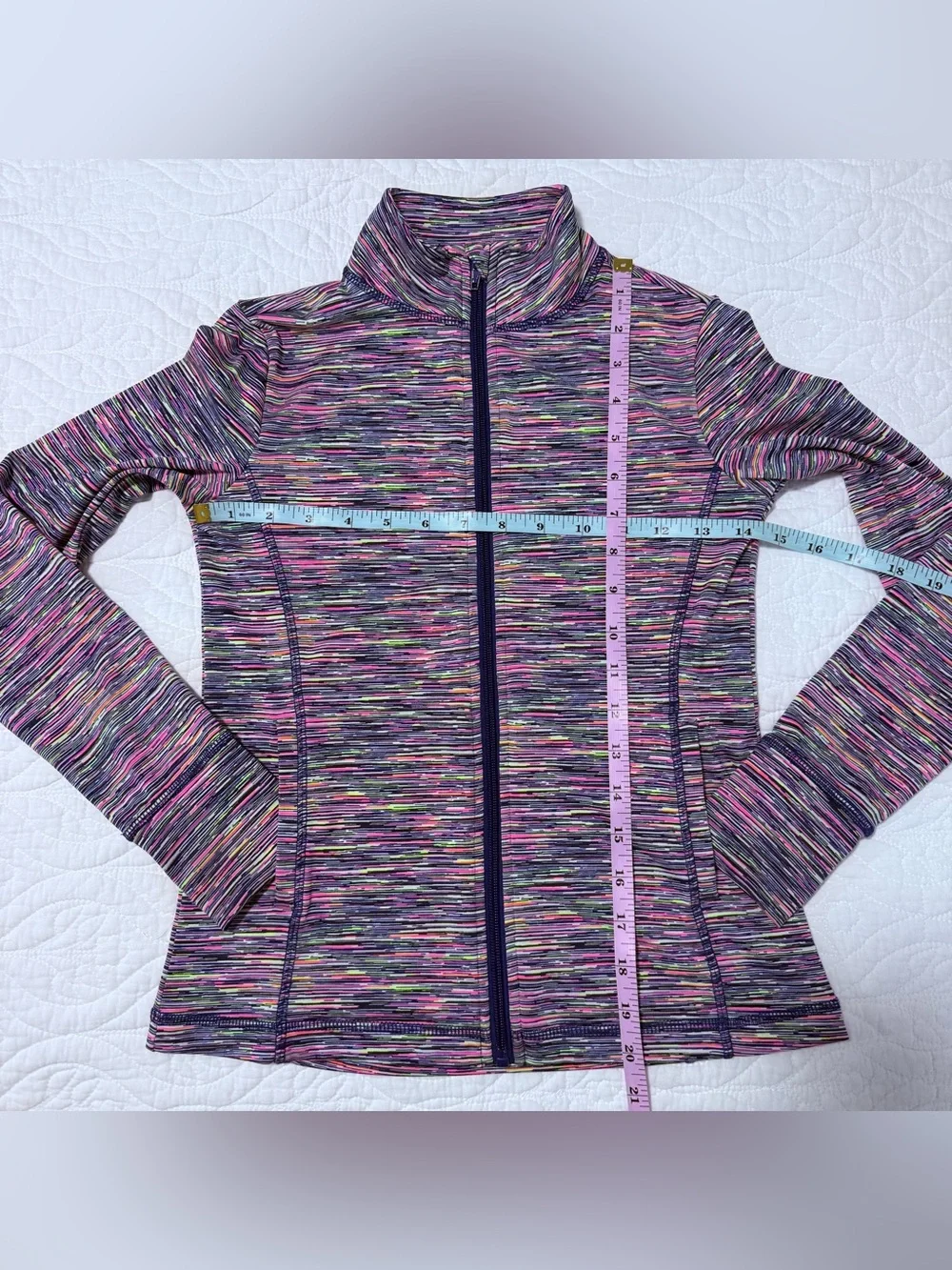IDEOLOGY Kids Multicolor Full Zip Up Jacket Pink Purple Size Medium